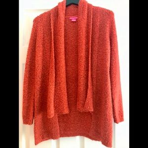 Soft Tangerine Tweed by Sunny Leigh sweater jackets size Small